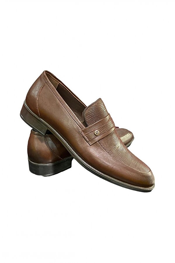 Pierre Cardin Erkek Hakiki Deri Bağcıksız Klasik Ayakkabı 60363421 Kahverengi