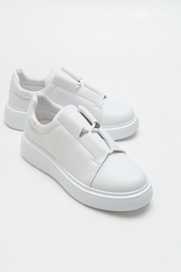 Luvi Shoes LOYLA Beyaz Cilt Kadın Spor Ayakkabı