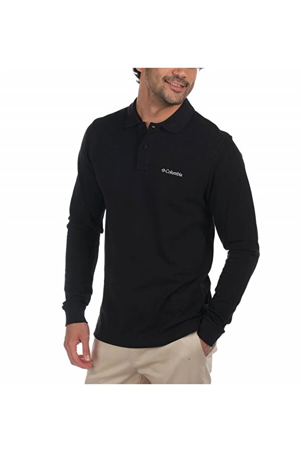 Columbia M Cascade Range Solid Ls Polo Sweatshirt CS0099-010 Columbia M Cascade Range Solid Ls Polo Sweatshirt CS0099-010