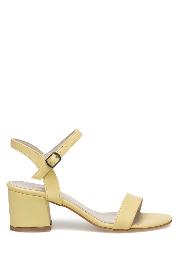 Butigo JONY 3FX Sarı Kadın Topuklu Sandalet