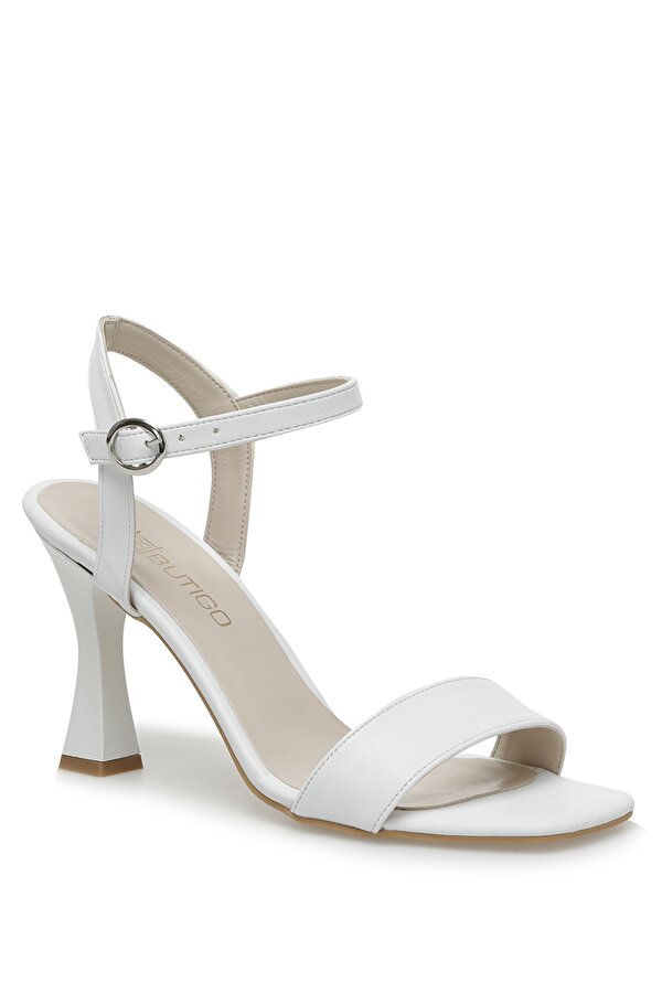 Butigo FULYA 3FX Beyaz Kadın Topuklu Sandalet