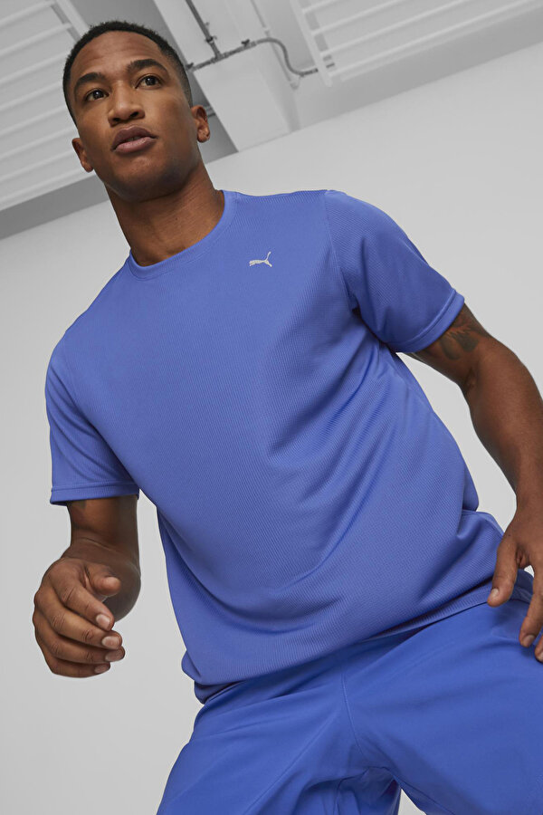 Puma PERFORMANCE SS TEE M Mavi Erkek Kısa Kol T-Shirt
