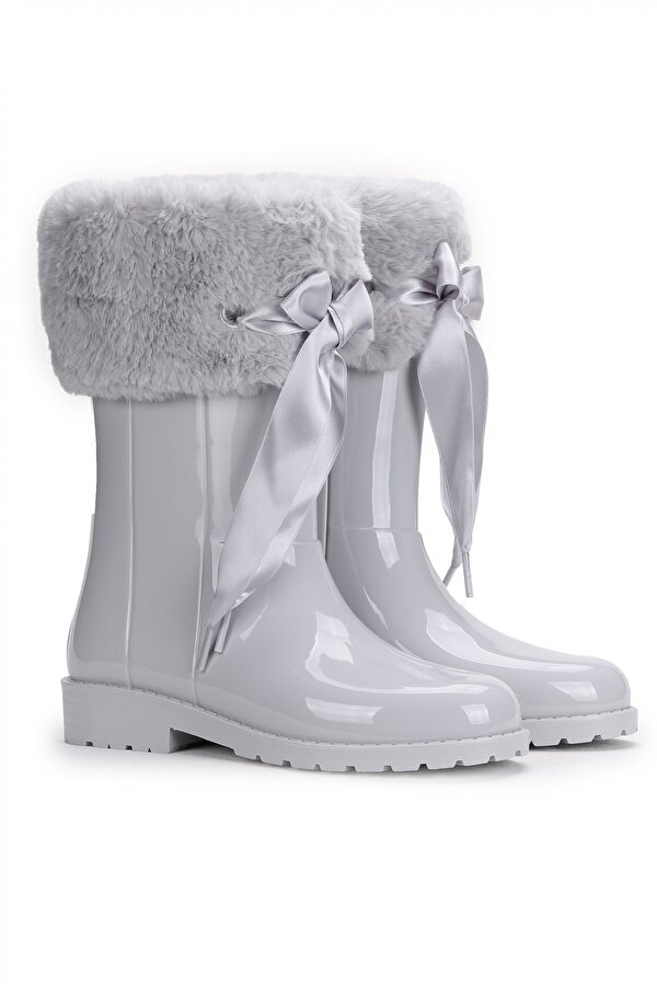 Igor İgor W10239 Campera Charol Soft Kız Çocuk Su Geçirmez Yağmur Kar Çizmesi Gri