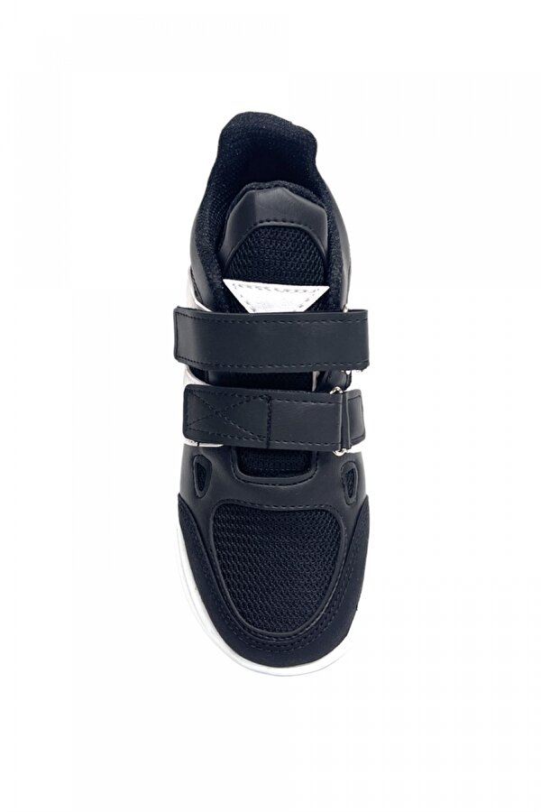 Liger Siyah-Beyaz Kız Çocuk Cırtlı Sneaker Günlük Spor Ayakkabı (31-35) NF9186