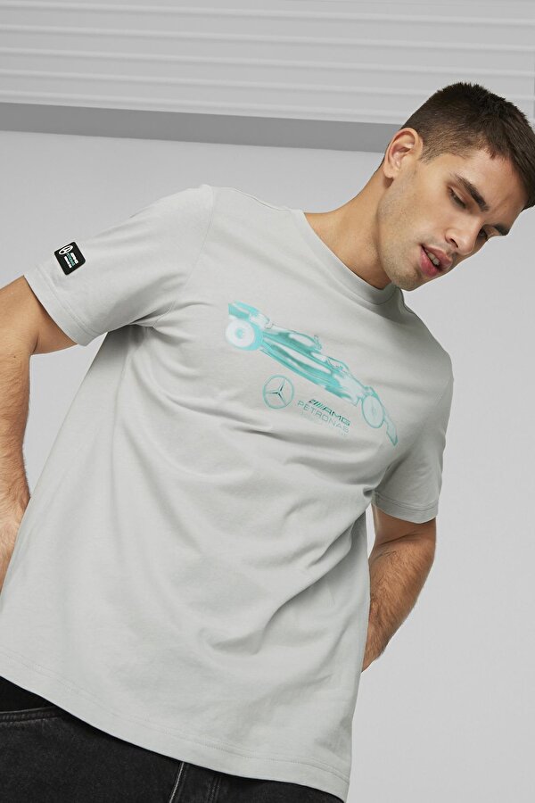 Puma MAPF1 ESS Car Graphic Tee GRI Erkek Kısa Kol T-Shirt