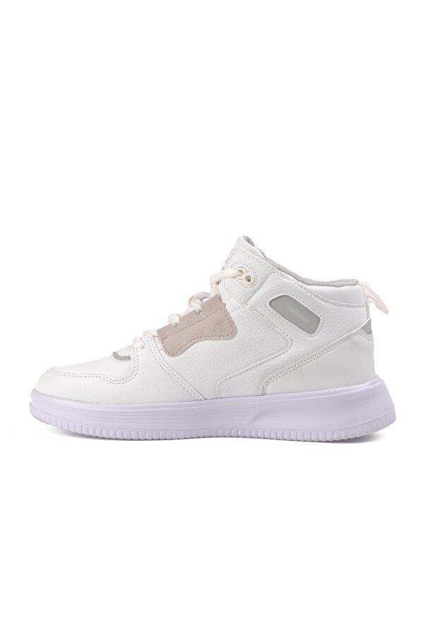 Walkway Hill Beyaz-Beyaz Unisex Bilek Boy Sneaker