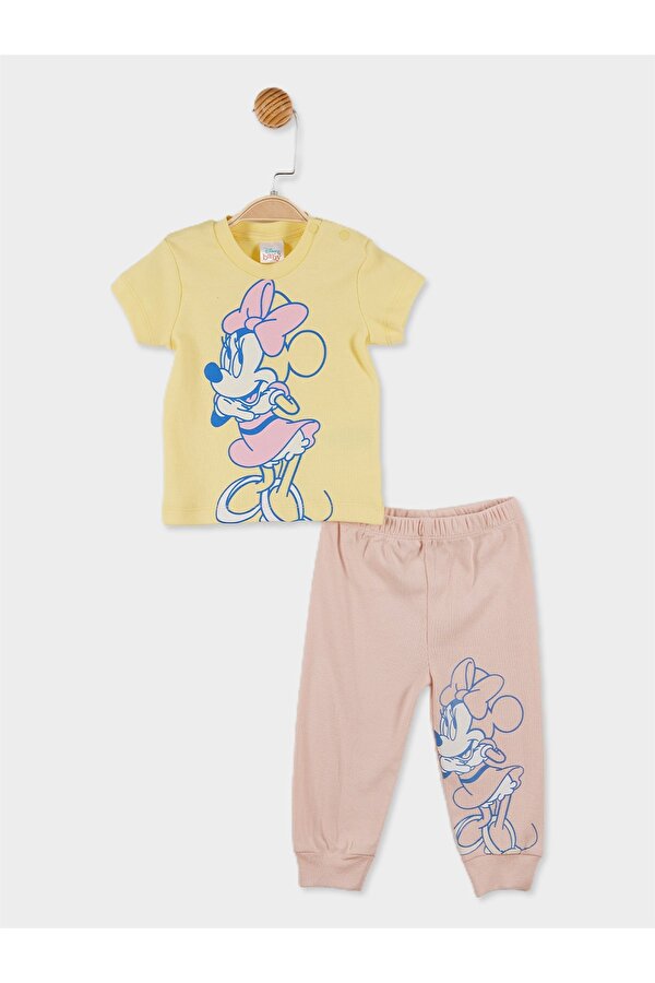 MINNIE Disney Mouse Lisanslı Kız Bebek Pijama Takımı 20850