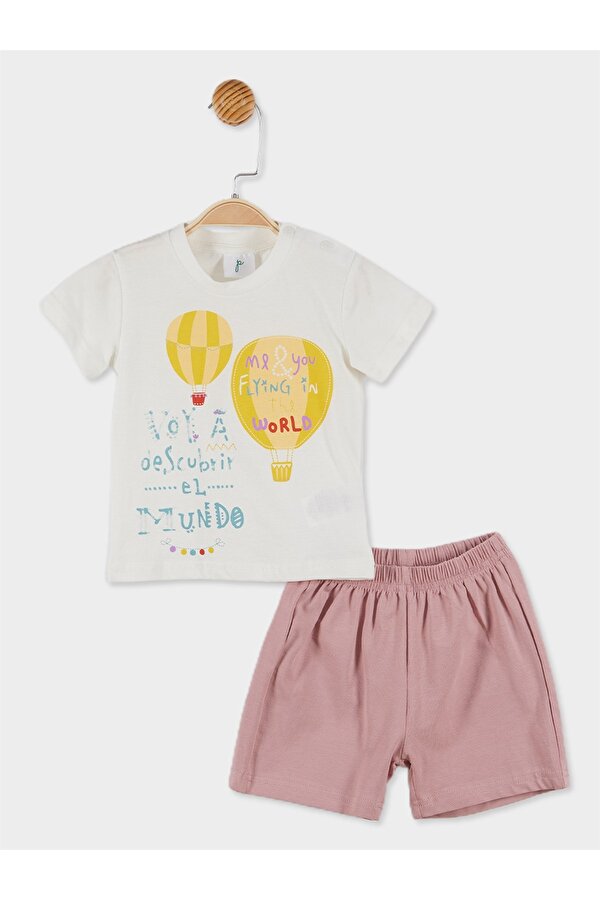 Panolino Kız Bebek Tişört ve Şortlu Pijama Takımı 20769