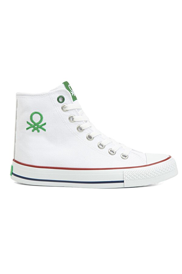 Benetton ® | BN-30628-3374 Beyaz - Kadın Spor Ayakkabı