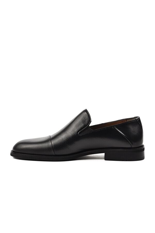 Pierre Cardin Siyah Kırışık Hakiki Deri Erkek Klasik Ayakkabı