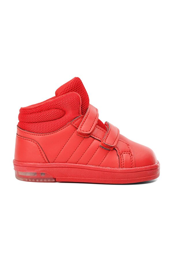 Cool Pepe Uzun-B Kırmızı Çocuk Cırtlı Hi Sneaker