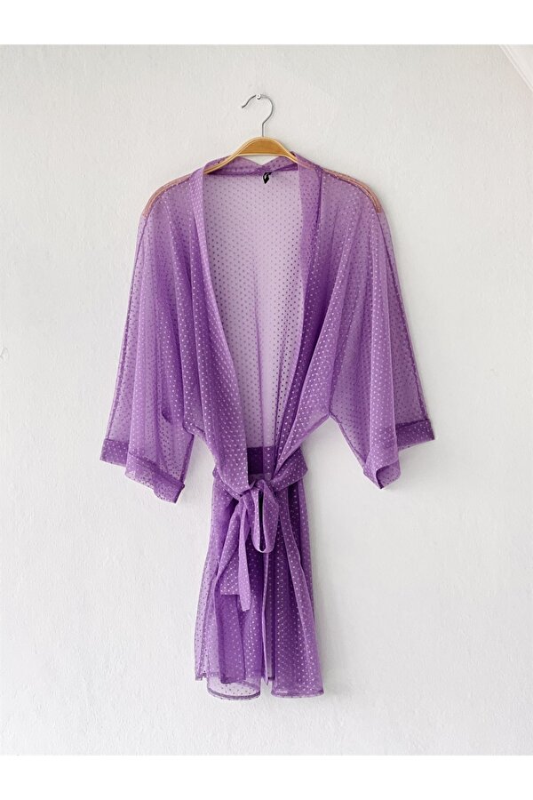 Retrobird Tül Kimono Kadın Lila