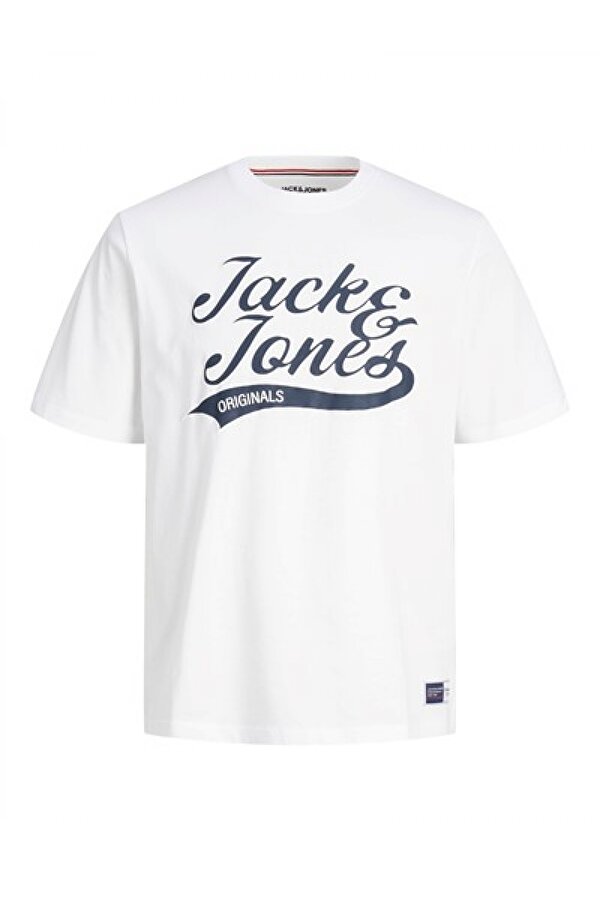 Jack & Jones Jack&Jones Yuvarlak Yaka Yazılı Kısa Kollu Beyaz Erkek T-Shirt 12227774