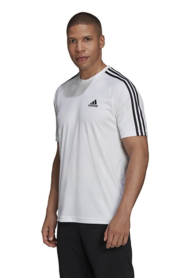 adidas M SERENO 3S T Beyaz Erkek Kısa Kol T-Shirt