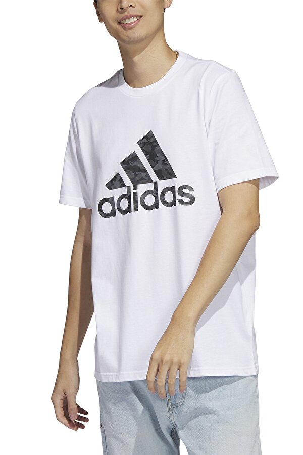 adidas M CAMO G T Beyaz Erkek Kısa Kol T-Shirt