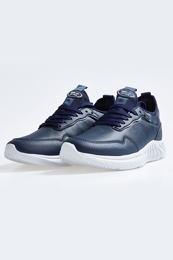 Tommy Life Lacivert Yüksek Taban Bağcıklı Suni Deri Erkek Spor Ayakkabı - 89115 Tommy Life Lacivert Yüksek Taban Bağcıklı Suni Deri Erkek Spor Ayakkabı - 89115