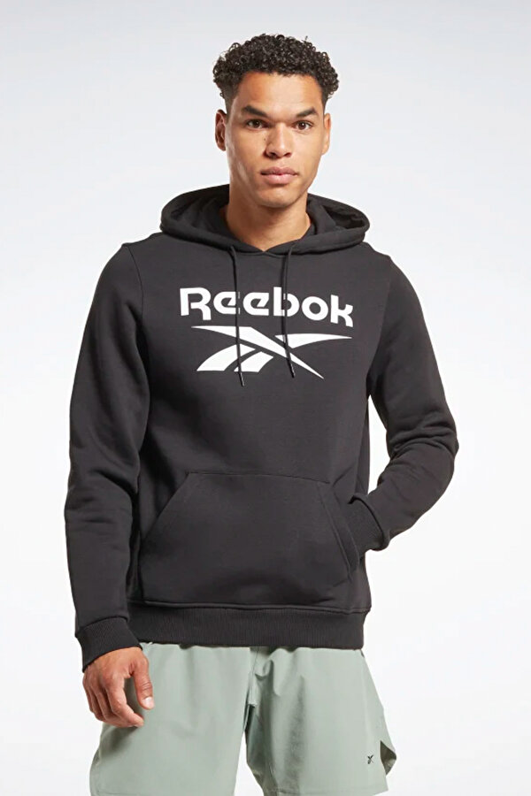 Reebok RI FLC Big Logo Hoo Siyah Erkek Sweatshirt