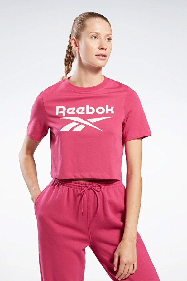 Reebok RI BL Crop Tee Pembe Kadın Kısa Kol T-Shirt