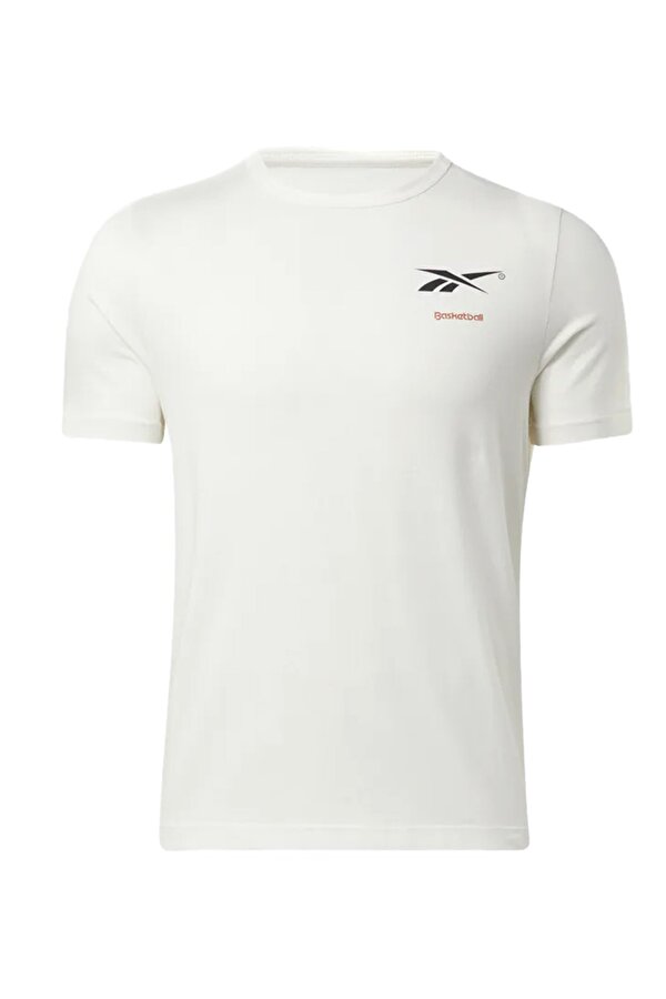 Reebok BB BASKETBALL CT SS Ekru Erkek Kısa Kol T-Shirt