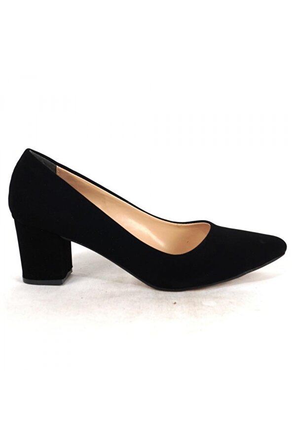 Ustalar Ayakkabı Siyah Süet Kadın Topuklu Ayakkabı 360.410