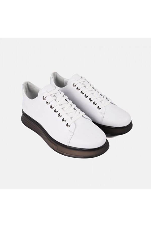 Marcomen Hakiki/Gerçek Deri Erkek Kalın Taban Günlük Sneaker Ayakkabı 15275