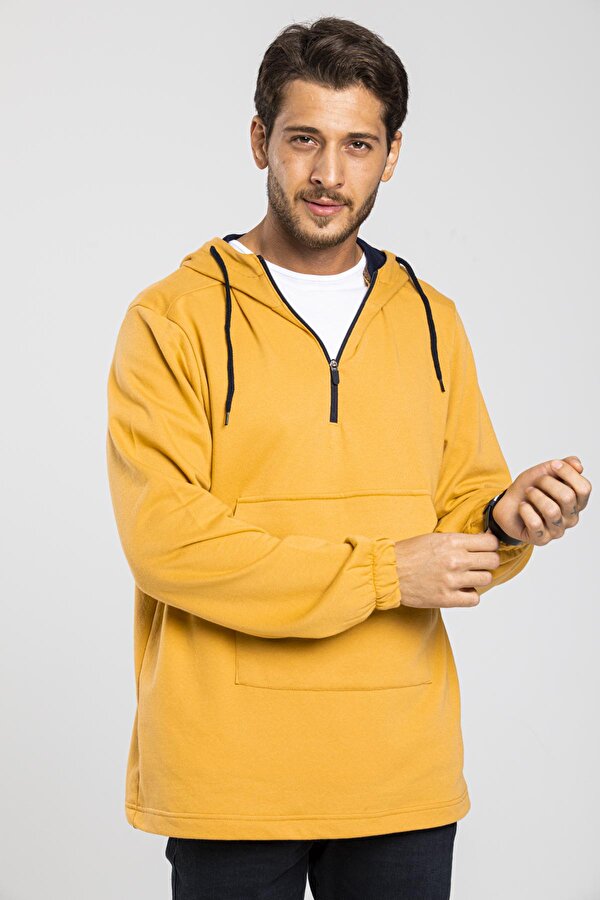 Süperlife SPR 20K52 Erkek Yarım Fermuarlı Sweat