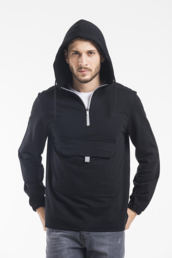 Süperlife SPR 20K52 Erkek Yarım Fermuarlı Sweat