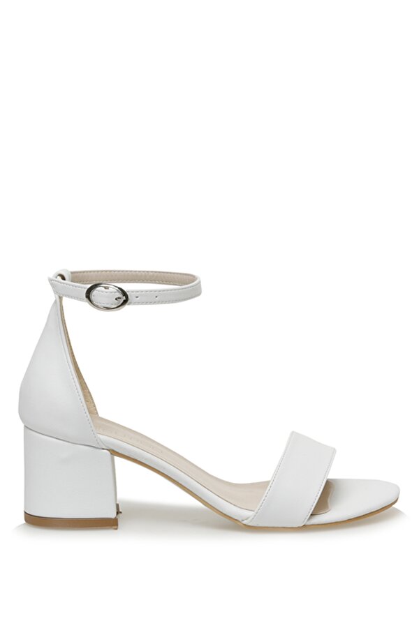 Butigo MELA 3FX Beyaz Kadın Topuklu Sandalet
