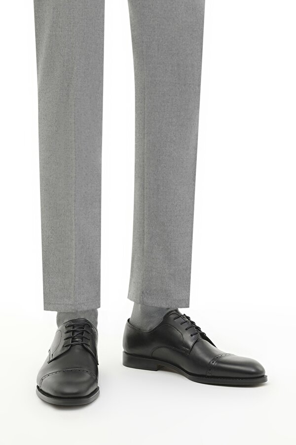 Garamond Bendi̇s 3Fx Черный Мужчина Деловые На Срезном Носке