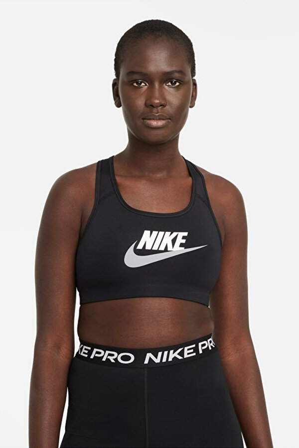 Nike W NK DF SWSH CB FUTURA GX Siyah Kadın Bra