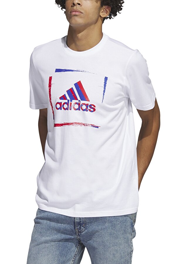 adidas M 2TN G T Beyaz Erkek Kısa Kol T-Shirt