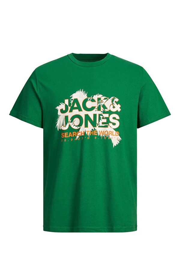 Jack & Jones JCOMARINA TEE SS CREW NEC Yeşil Erkek Kısa Kol T-Shirt