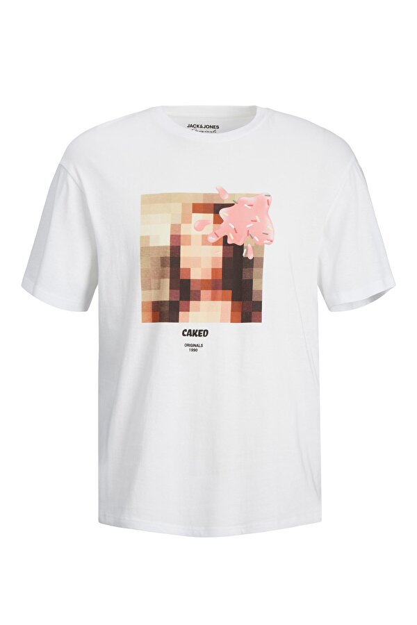 Jack & Jones JORPRIZE TEE SS CREW NECK Beyaz Erkek Kısa Kol T-Shirt