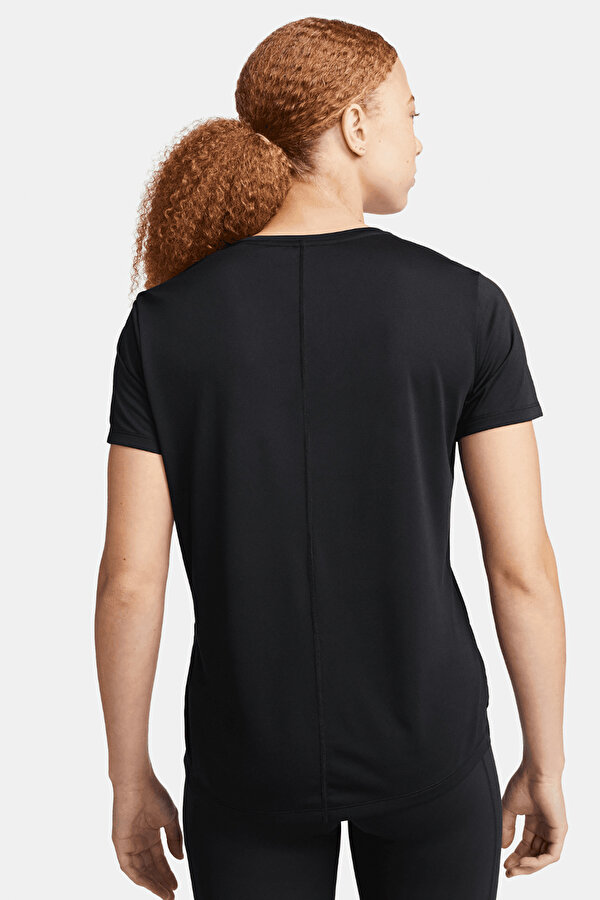Nike W NK ONE DF SWSH HBR SS Siyah Kadın Kısa Kol T-Shirt