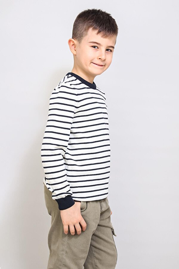 Alexander Gardi ALEXANDERGARDI ÇOCUK İNCE ÇİZGİLİ KAZAK (C21-18935)