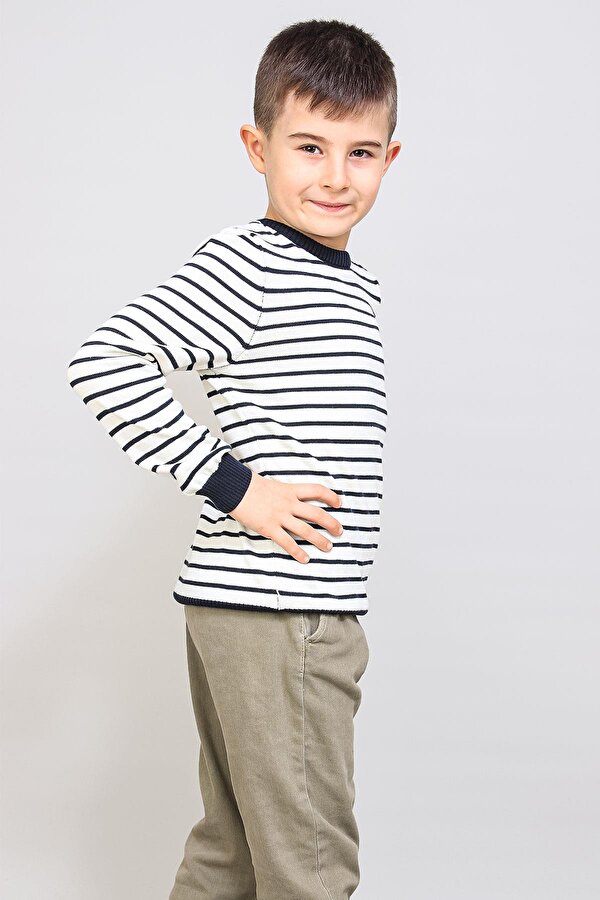 Alexander Gardi ALEXANDERGARDI ÇOCUK İNCE ÇİZGİLİ KAZAK (C21-18935)