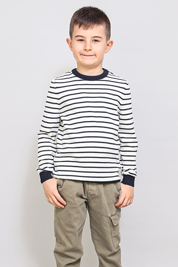 Alexander Gardi ALEXANDERGARDI ÇOCUK İNCE ÇİZGİLİ KAZAK (C21-18935)