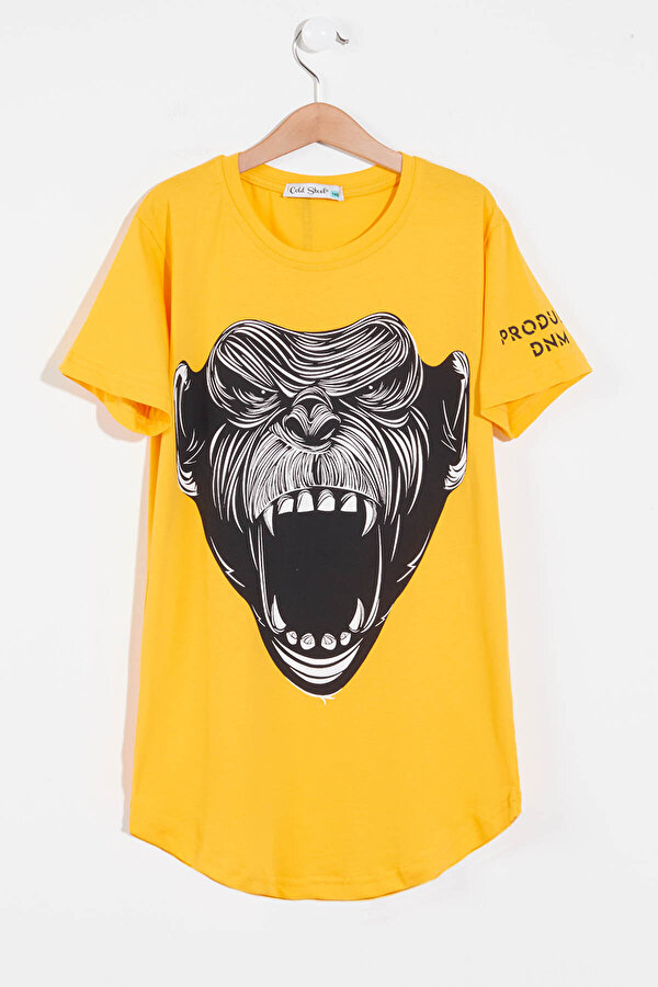 Cansın Mini Erkek Çocuk Sarı Goril Baskı 8-13 Yaş T-Shirt 1300 Cansın Mini Erkek Çocuk Sarı Goril Baskı 8-13 Yaş T-Shirt 1300