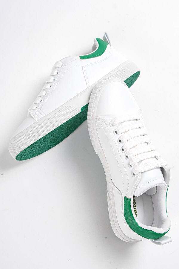 Divolya RunStan Beyaz Yeşil Günlük Kullanım Spor Ayakkabı