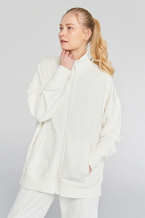 Hummel SOFIA OVERSIZE FERMUARLI SWEATSHIRT