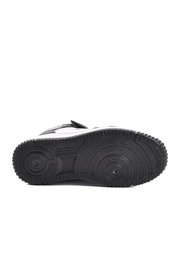 Cool Siyah Beyaz Erkek Çocuk Sneaker Boğazlı Spor ZB8004