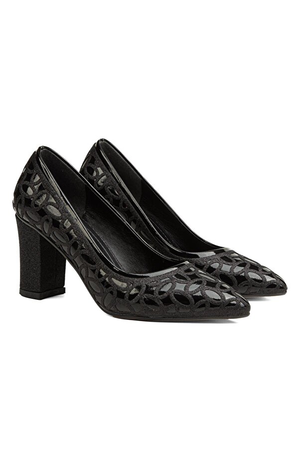 Pierre Cardin ® | PC-52038-3478 Siyah - Kadın Topuklu Ayakkabı