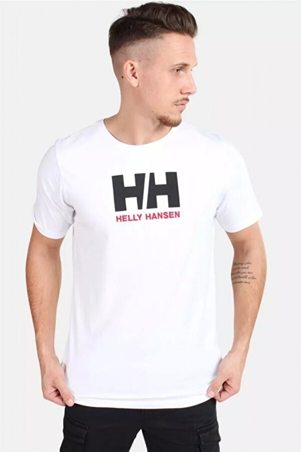 Helly Hansen HH Logo White Erkek Tişört Beyaz HHA.33979.HHA.001 Beyaz