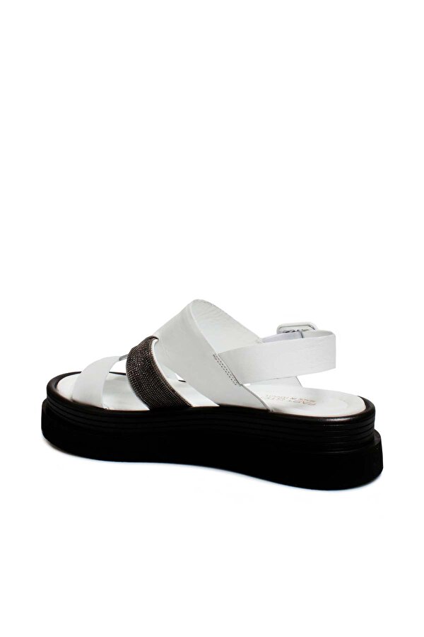Fast Step Hakiki Deri Kadın Klasik Sandalet 965ZA3211