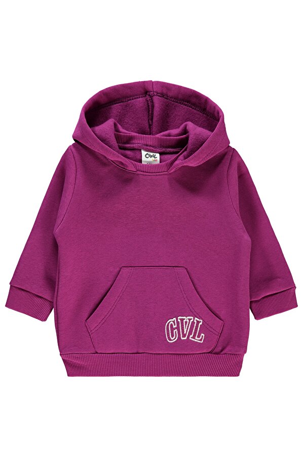 Civil Baby Kız Bebek Kapüşonlu Sweatshirt 6-18 Ay Orkide Moru Civil Baby Kız Bebek Kapüşonlu Sweatshirt 6-18 Ay Orkide Moru