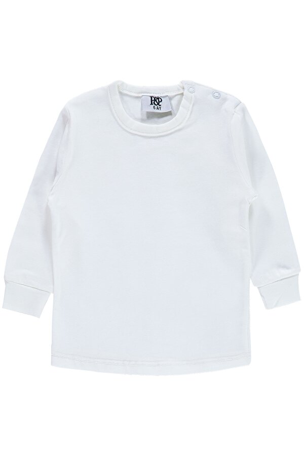 P&P Bebek Sweatshirt 6-12 Ay Beyaz