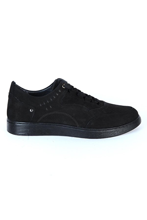 Castle Black 71105-2 Siyah Nubuk Deri Erkek Casual Ayakkabı