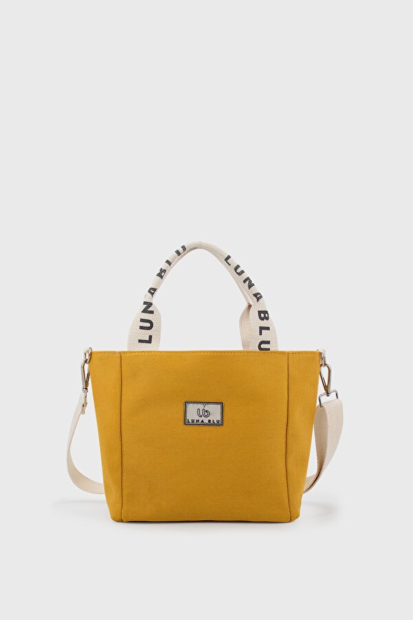 Luna Blu Kadın Mini Kanvas Kumaş Tote Çanta