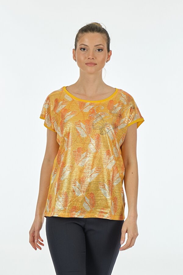 Twomail Sarı Kadın T-Shirt MY2150P10691