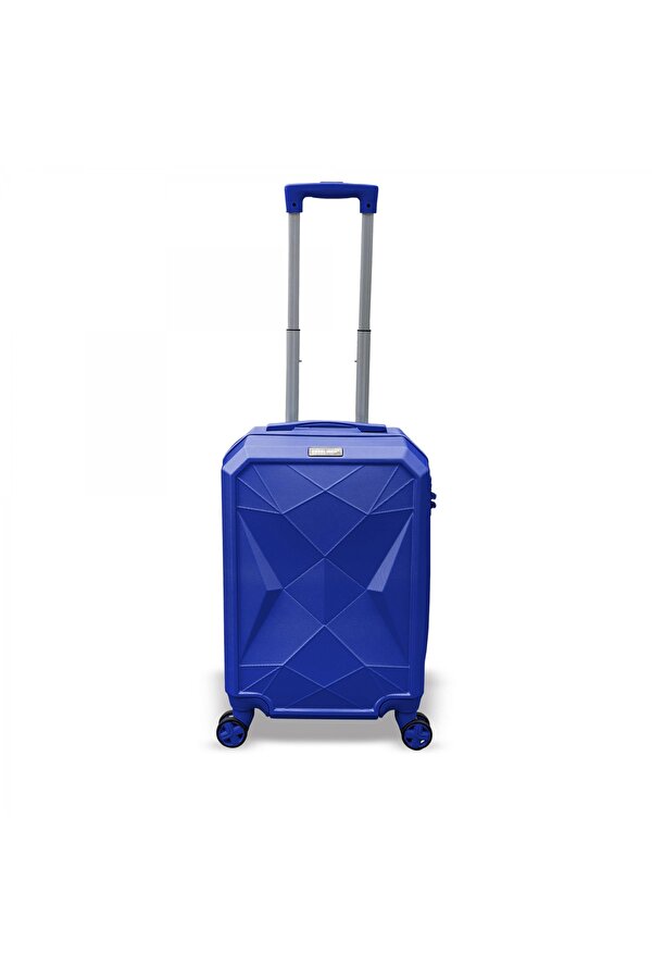 Coral High Diamond ABS Lacivert 3'lü Valiz Seti 16605 NA8126